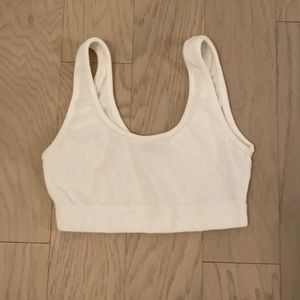 zara terry cloth bra top cover up for swim